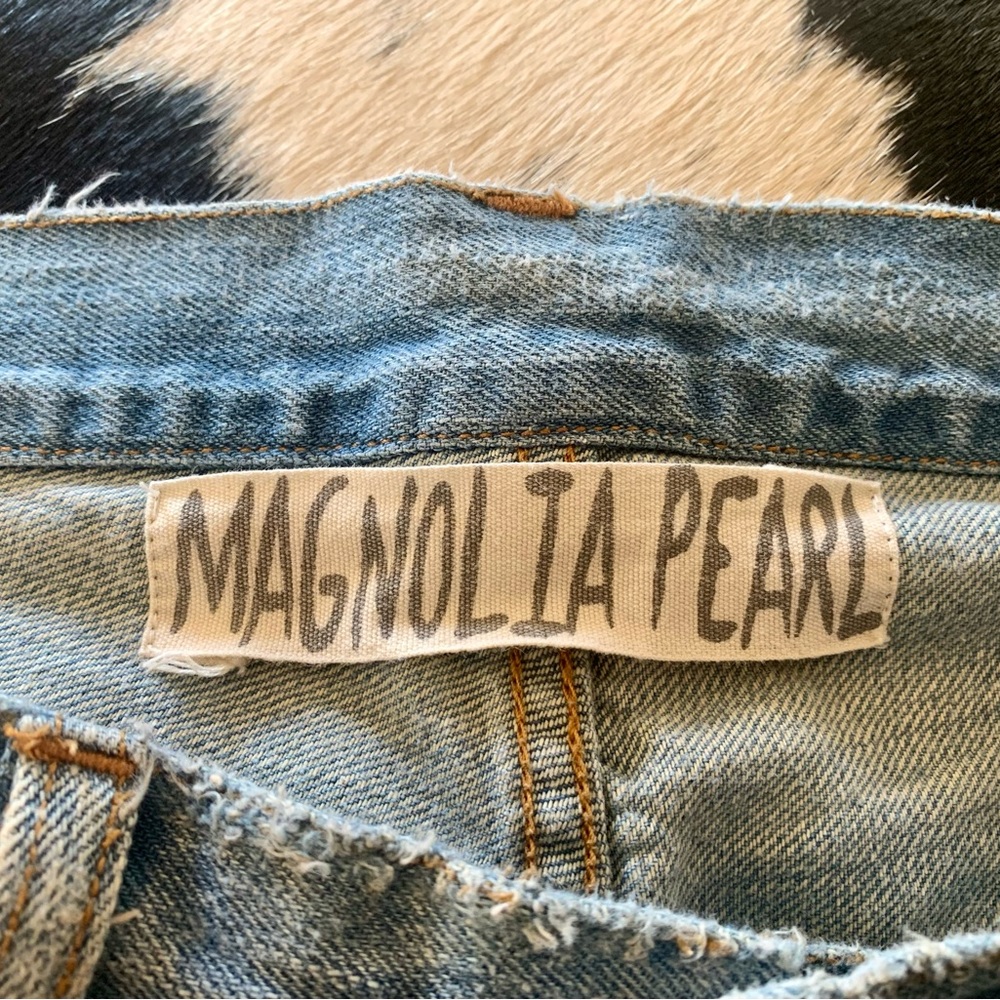 MAGNOLIA PEARL Calico Miner Distressed Denim Trouser Jeans - Picture 6 of 8